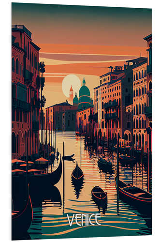 Print på skumplade Travel to Venice