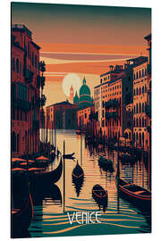 Magnettafel Reiseplakat Venedig