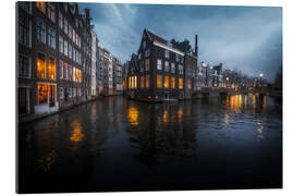 Gallery print City lights in Amsterdam