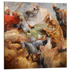 Tableau en aluminium The Tiger Hunt