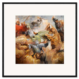 Kunsttryk i ramme The Tiger Hunt