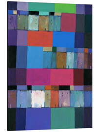 Magnettafel Häuserreihe