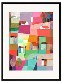 Gerahmter Kunstdruck Toskanische Landschaft