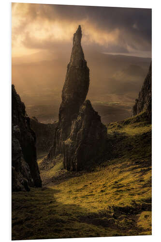 Hartschaumbild Die Nadel am Quiraing auf der Isle of Skye