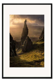Gerahmter Kunstdruck Die Nadel am Quiraing auf der Isle of Skye