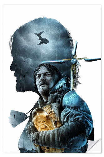 Selvklæbende plakat Death Stranding