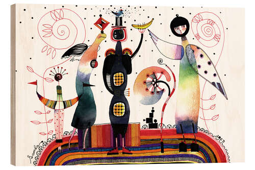 Tableau en bois Home Circus