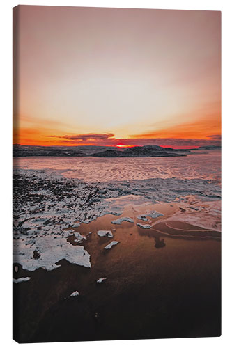 Canvas print Sunrise in Iceland