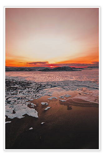 Poster Sunrise in Iceland