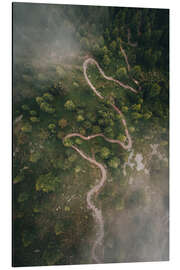 Magnettafel Wanderweg in Livigno