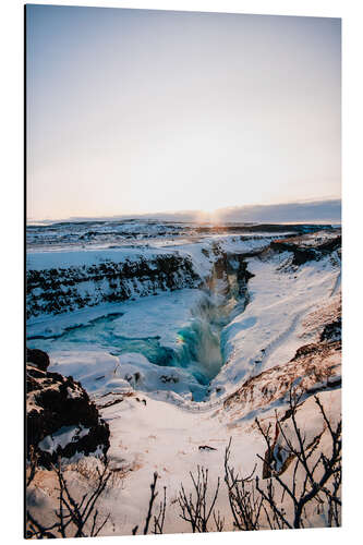 Alubild Gullfoss-Wasserfall