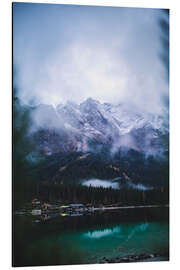 Magnettafel Zugspitze im Nebel
