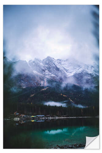 Vinilo para la pared Zugspitze in the fog