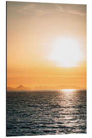 Magnettafel Sonnenuntergang über dem Meer