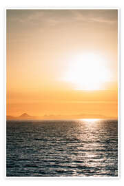 Plakat Sunset over the sea