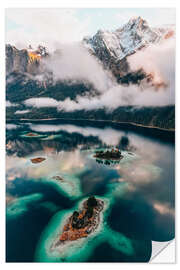 Selvklebende plakat Eibsee in Bavaria