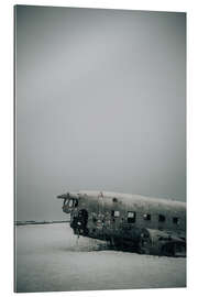 Cuadro de plexi-alu DC3 plane wreckage off Solheimasandur in Iceland