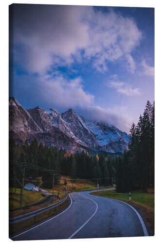 Canvas print Eibsee Street