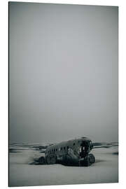 Magnettafel Flugzeugwrack in Island