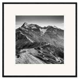 Impression artistique encadrée Grossglockner High Alpine Road