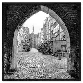 Gerahmter Kunstdruck Danzig