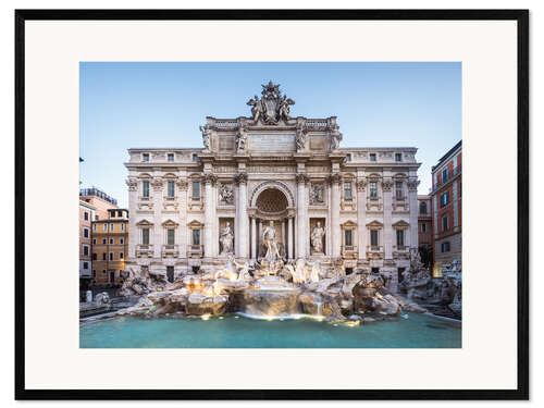 Innrammet kunsttrykk Trevi fountain in Rome, Italy