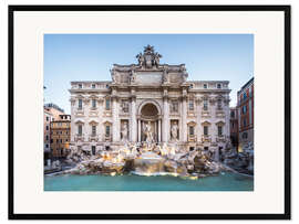 Innrammet kunsttrykk Trevi fountain in Rome, Italy
