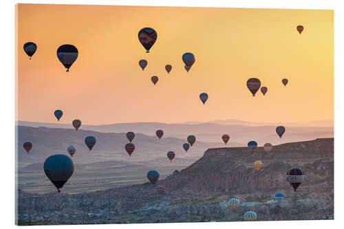 Acrylic print Hot Air Balloons flying in Cappadocia