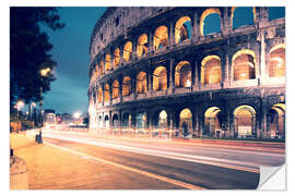 Sisustustarra Colosseum in Rome at night