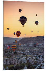 Aluminiumtavla Hot Air Balloons in Cappadocia