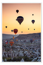 Poster Hot Air Balloons in Cappadocia