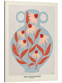 Magnettafel Blaue Vase mit Gänseblümchen