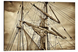 Magnettafel Das alte Segelschiff