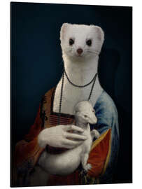 Aluminium print Hermione, Lady with an Ermine