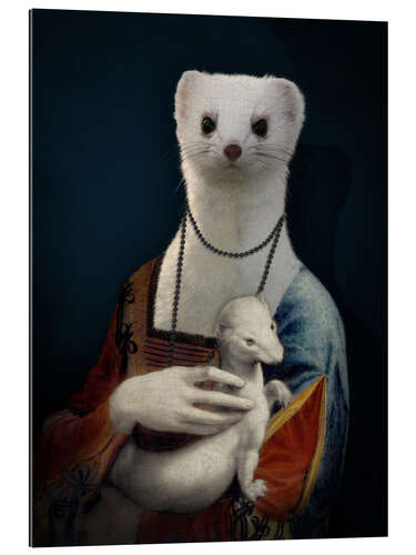 Cuadro de plexi-alu Hermione, Lady with an Ermine