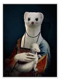 Poster Hermione, Lady with an Ermine