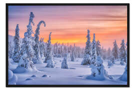 Gerahmter Kunstdruck Farben des Winters