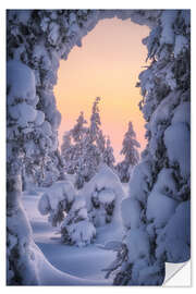 Selvklebende plakat The Gate of Ice