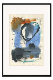 Gerahmter Kunstdruck Evening Blue