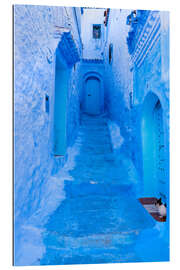 Gallery print Cat in the blue street, Morocco