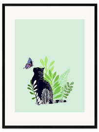 Framed art print Camouflaged cat