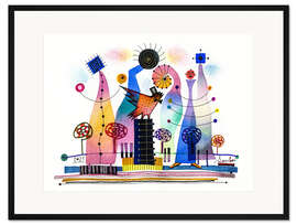 Gerahmter Kunstdruck Denkmal für den Dichter