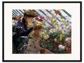 Gerahmter Kunstdruck Chrysanthemums, 1890