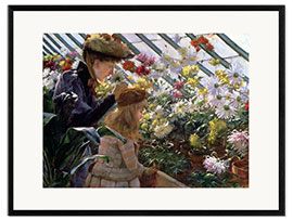 Stampa artistica con cornice Chrysanthemums, 1890