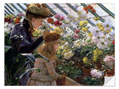 Sticker mural Chrysanthemums, 1890