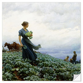 Sticker mural The Cabbage Field, 1914