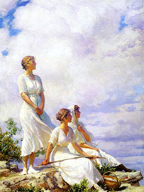 Magnettafel Sommerwolken, 1917