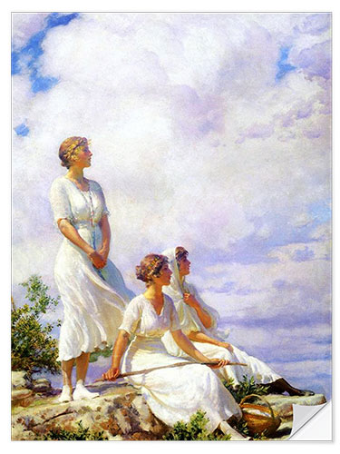 Sticker mural Summer Clouds, 1917