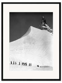 Ingelijste kunstdruk Snow Walk