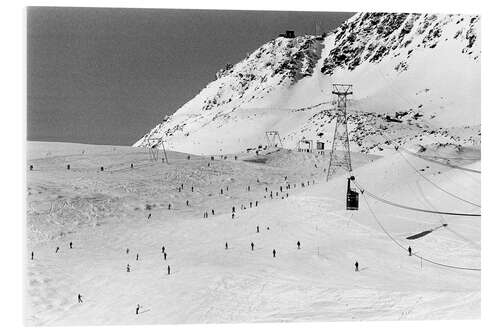 Cuadro de PVC Downhill Skiing on the Mountain